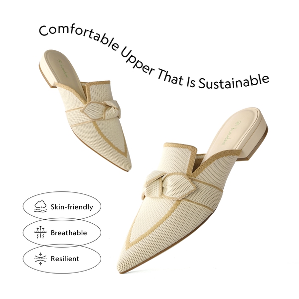  Knit Mules With A Classic Pointed Toe - APRICOT - 2
