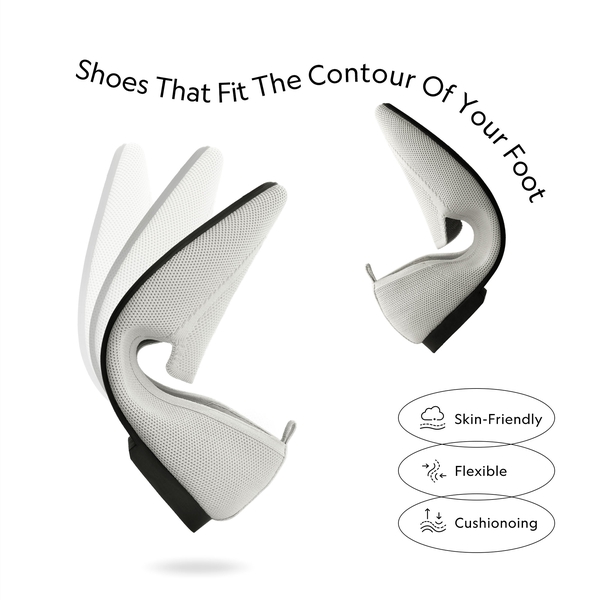 Flexible Pointed Toe Sustainable Loafers - GREY - 2