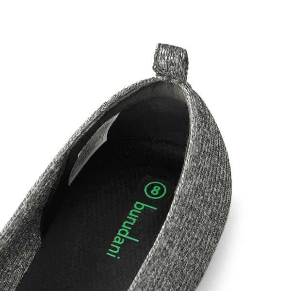Non-Slip Pointed Toe Breathable Flats  - DARK GREY - 4