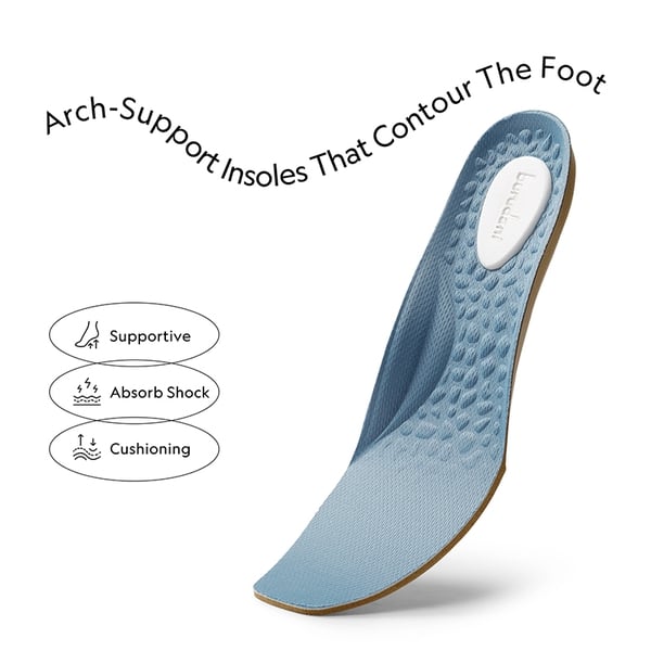 Machine Washable Arch Support Flats - DENIM BLUE - 2