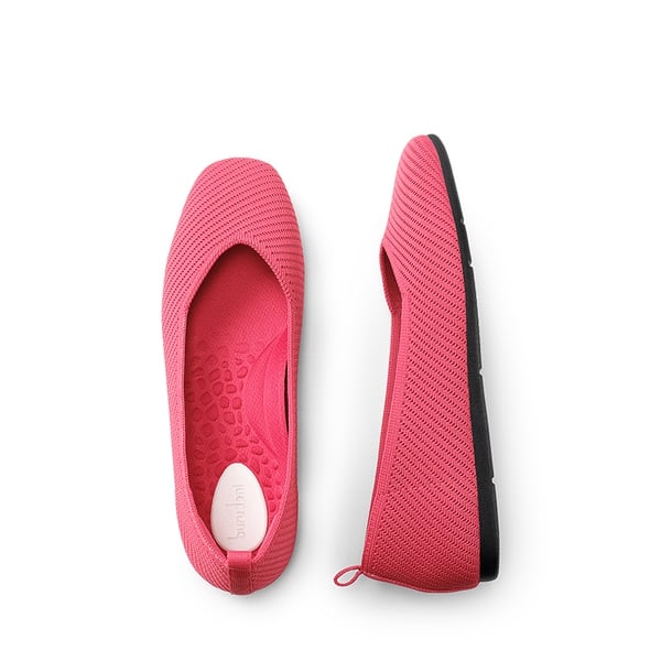 Machine Washable Arch Support Flats - RED - 4