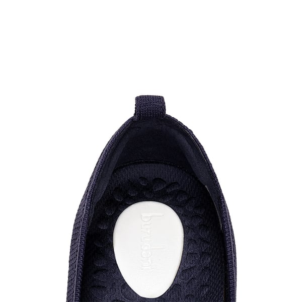 Breathable & Comfortable Square-Toe Flats  - NAVY - 6