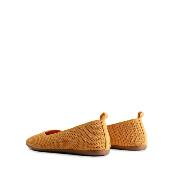 Machine Washable Arch Support Flats - YELLOW - 6
