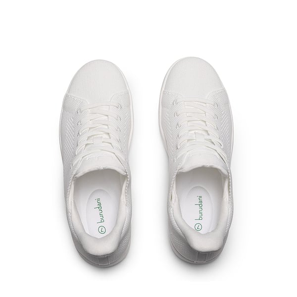 Water-Resistant Slip-On Knit Sneakers - WHITE - 3