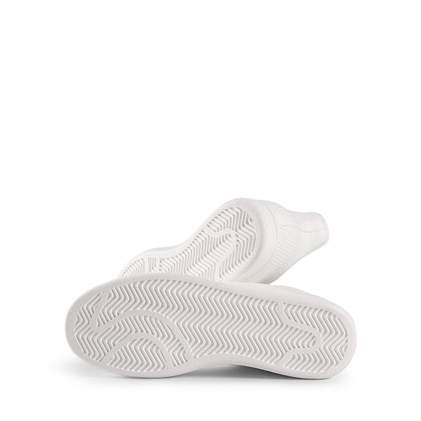 Water-Resistant Slip-On Knit Sneakers - WHITE - 5