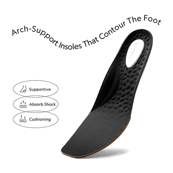 Machine Washable Arch Support Flats - BLACK - 2