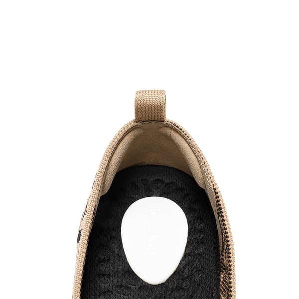 Square Toe Cushioned Knit Flats - LEOPARD - 6