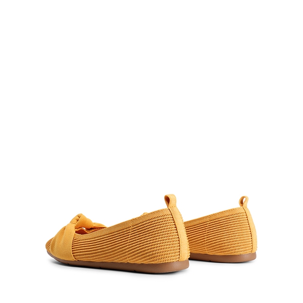 Machine Washable Knit Bow Flats - YELLOW - 6