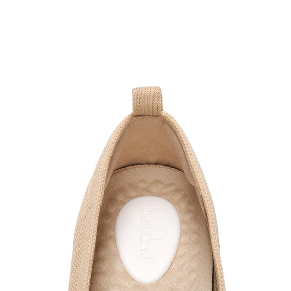 Machine Washable Knit Bow Flats - BEIGE - 5