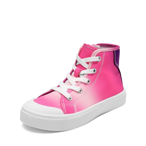 girls white canvas sneakers