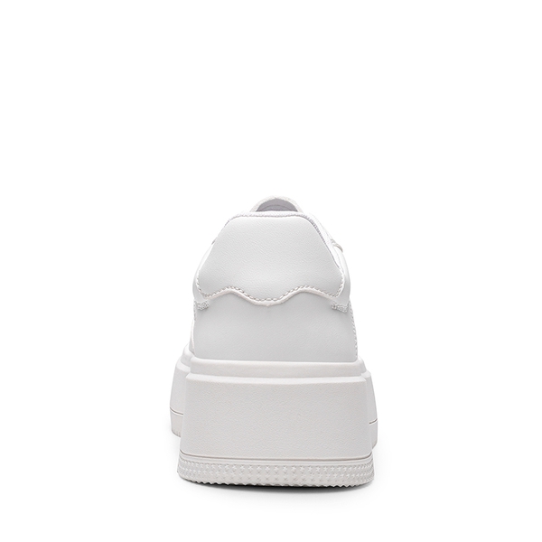 Rhinestone Platform Sneakers - WHITE-RHINESTONE - 4