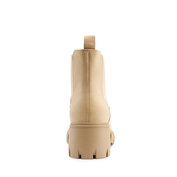 Chunky Lug Sole Chelsea Boots - NUDE - 7