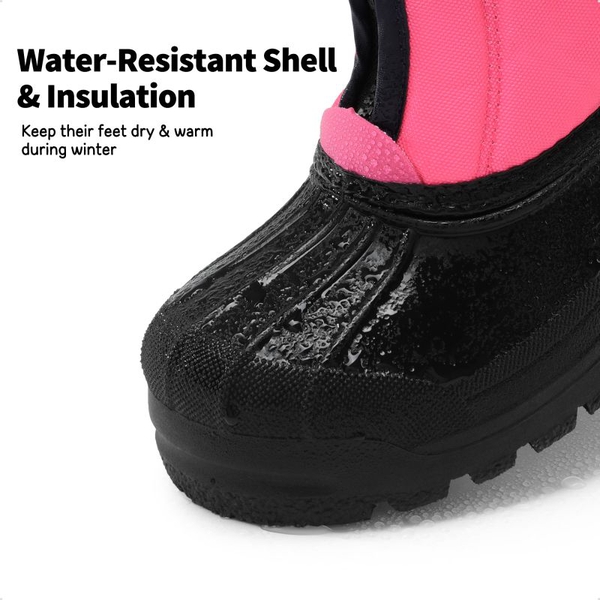 Kids Waterproof Snow Boots for boys and girls - FUCHSIA NAVY - 3