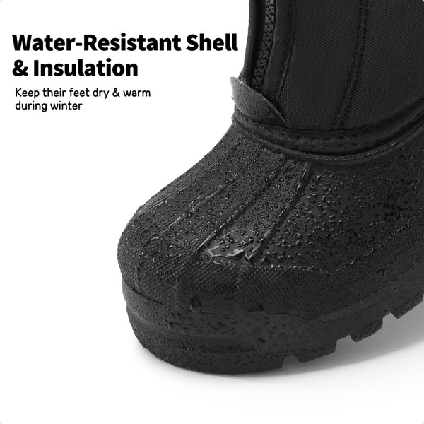 Kids Waterproof Snow Boots for boys and girls - BLACK ROYAL - 3