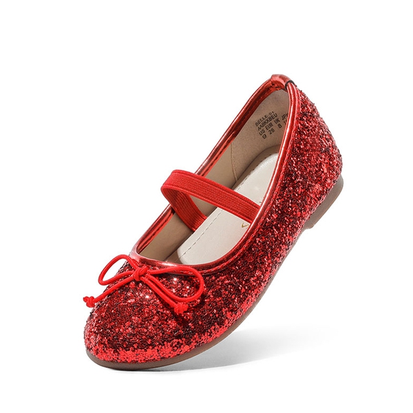 Girl's Ballerina Flat Shoes - RED -  0
