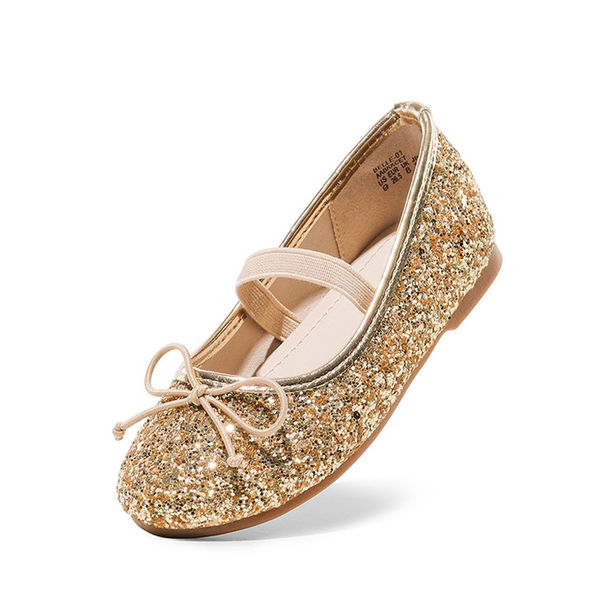Girl's Ballerina Flat Shoes - GOLD -  0