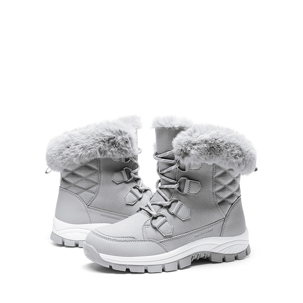 Non-Slip Cozy Outdoor Snow Boots - LIGHT GREY - 4