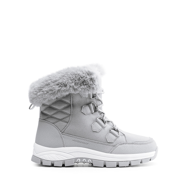 Non-Slip Cozy Outdoor Snow Boots - LIGHT GREY - 2