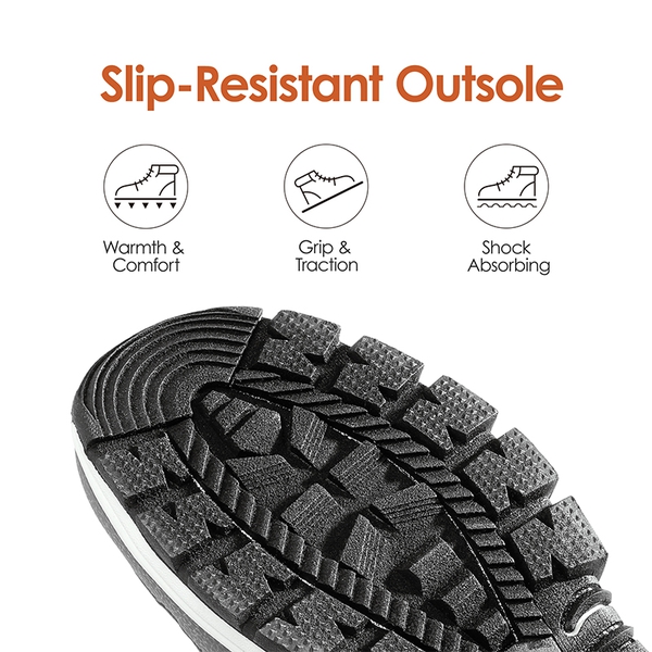 Non-Slip Cozy Outdoor Snow Boots - DARK GREY - 5