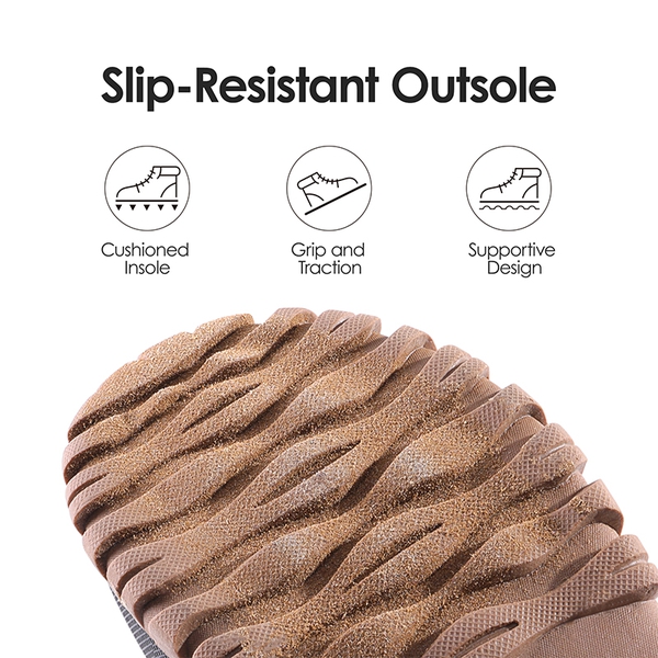 Faux Fur Lined Duck Snow Boots - TAN - 5