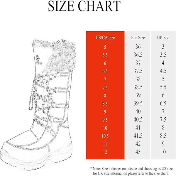 Mid Calf Lace Up Winter Boots - BLACK - 6