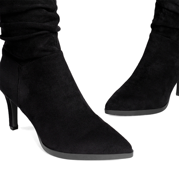 Women s Wrinkled Mid Calf Boots Dream Pairs