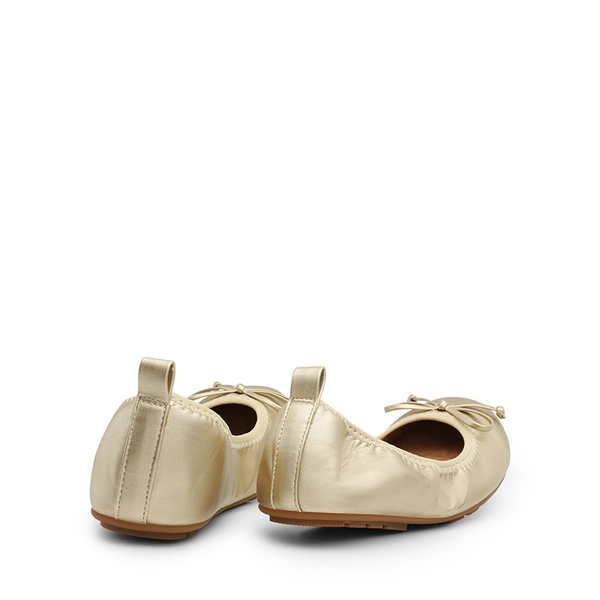 Foldable Bowknot Lightweight Ballet Flats - GOLD - 6