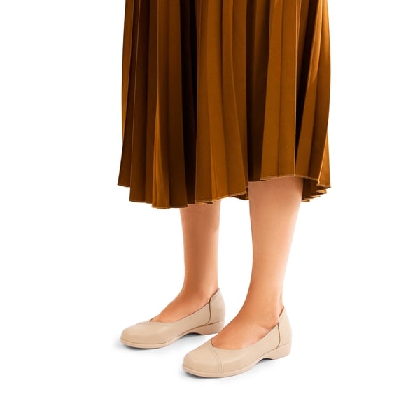 Comfortable Arch Support Dressy Flats - NUDE - 1
