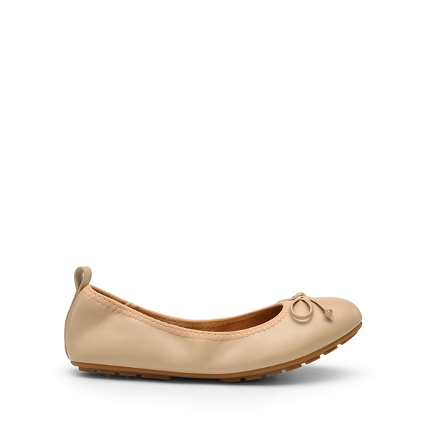 Foldable Bowknot Lightweight Ballet Flats - NUDE - 4