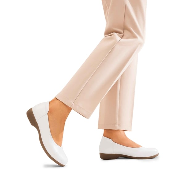 Comfortable Arch Support Dressy Flats - WHITE - 2
