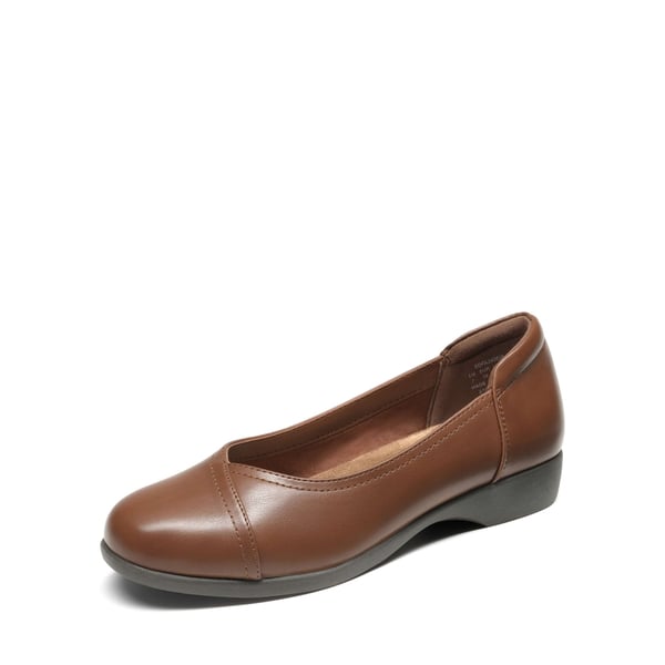 Comfortable Arch Support Dressy Flats - BROWN -  0