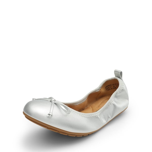 Foldable Bowknot Lightweight Ballet Flats - SILVER -  0