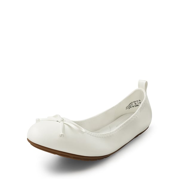 Foldable Bowknot Lightweight Ballet Flats - WHITE -  0