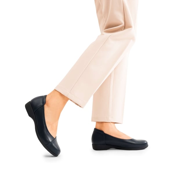 Comfortable Arch Support Dressy Flats - NAVY - 2