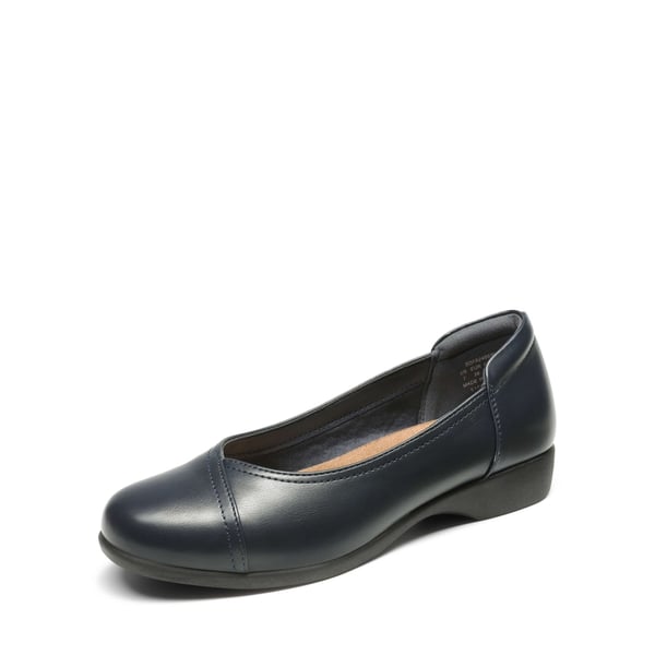 Comfortable Arch Support Dressy Flats - NAVY -  0