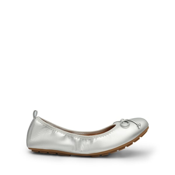 Foldable Bowknot Lightweight Ballet Flats - SILVER - 4