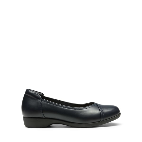 Comfortable Arch Support Dressy Flats - NAVY - 4