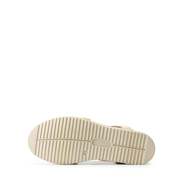 Cushioned Footbed Elastic Strap Sandals - NUDE-SUEDE - 6