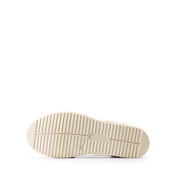 Cushioned Footbed Elastic Strap Sandals - WHITE-PU - 6