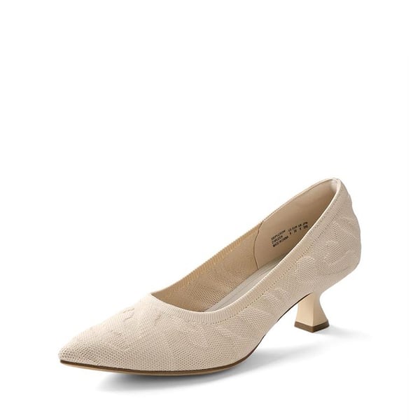 Comfy Low Heel Pumps - APRICOT -  0
