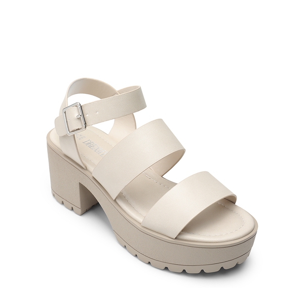 Platform Chunky Fisherman Sandals - BEIGE - 6