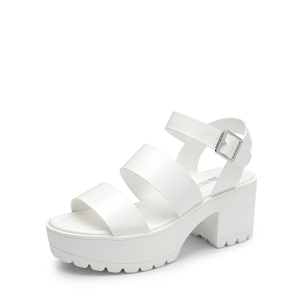 Platform Chunky Fisherman Sandals - WHITE -  0