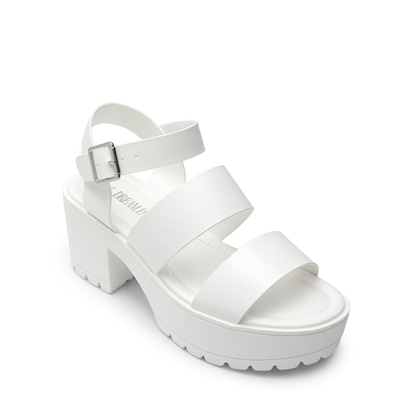 Platform Chunky Fisherman Sandals - WHITE - 6