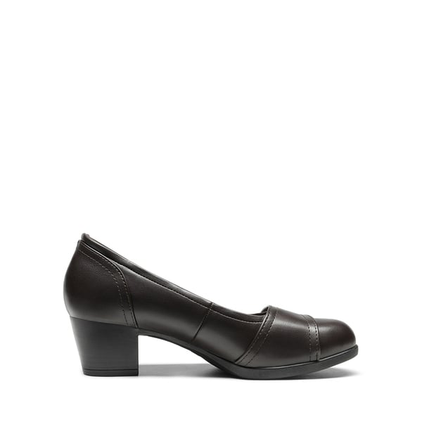 Comfortable Arch Support Slip On Pumps - BROWN - 1