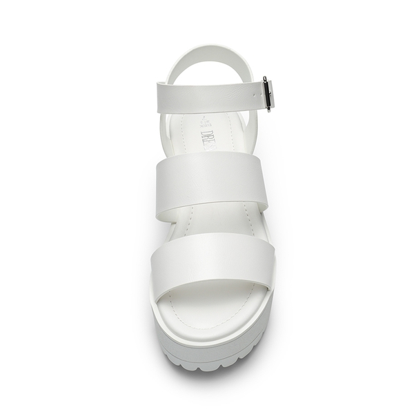 Platform Chunky Fisherman Sandals - WHITE - 5
