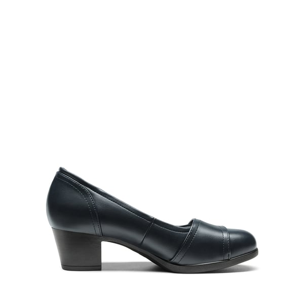 Comfortable Arch Support Slip On Pumps - NAVY - 1