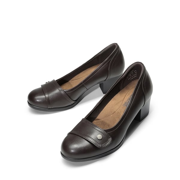 Comfortable Arch Support Slip On Pumps - BROWN - 2