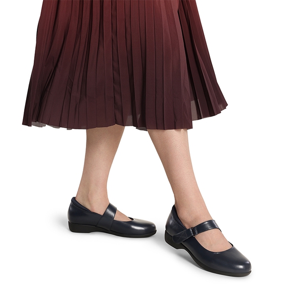 Mary Jane Non-Slip Comfortable Flats - NAVY - 4