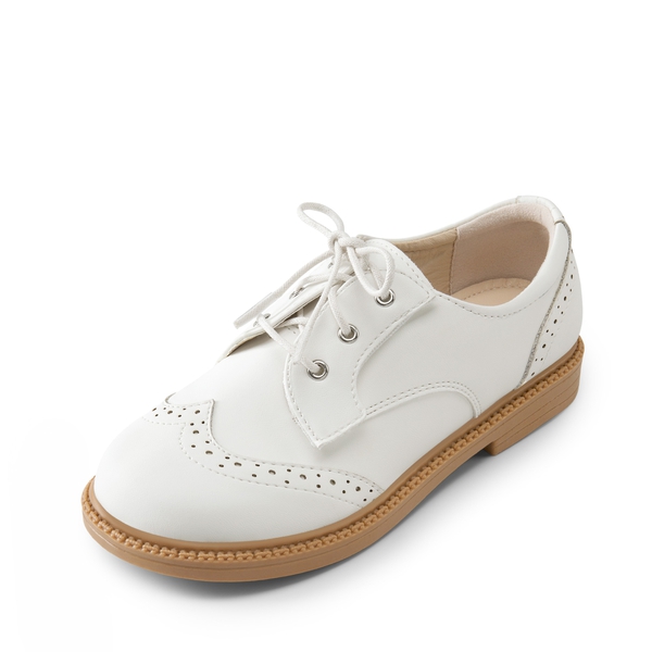 Boys & Girls Oxford Dress Shoes - WHITE -  0