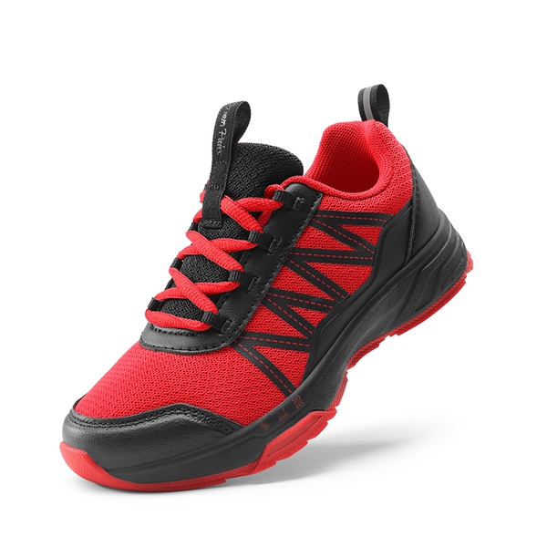 [DuraPlay Energy Exploders] Boys' & Girls' Lightweight Running Shoes - RED/BLACK -  0